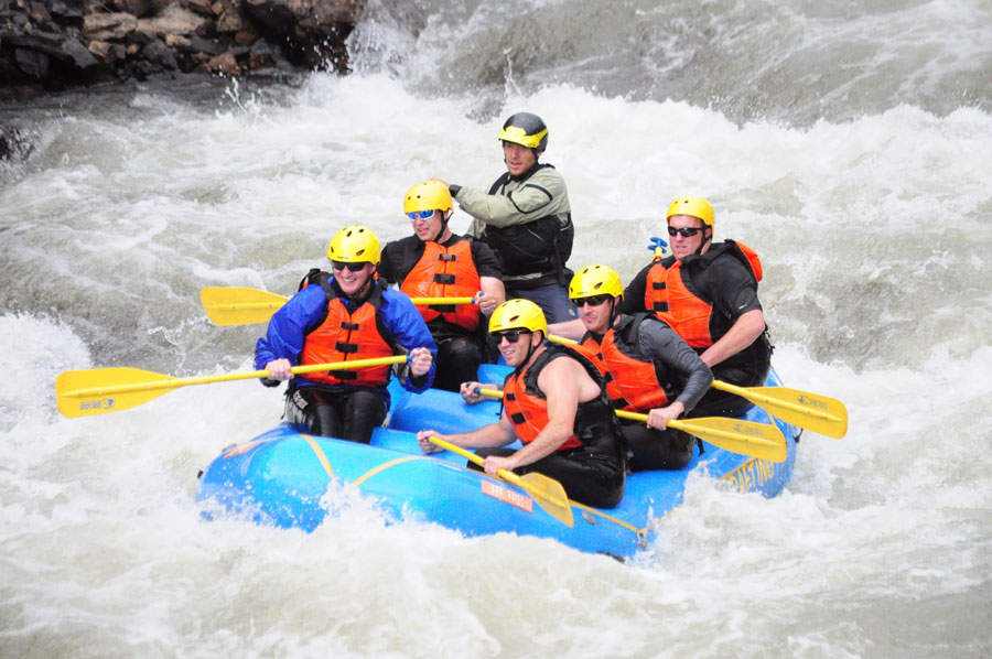 2018 Annual School Session Students White Water Rafting